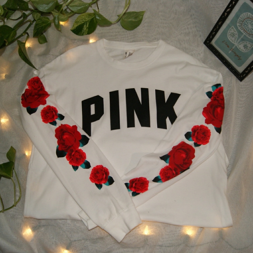 SOLD‼️PINK *Oversized* Long sleeve shirt